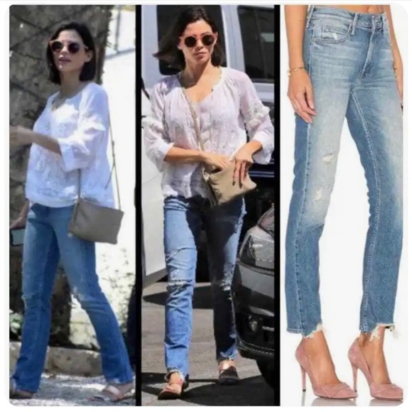 MOTHER SUPERIOR Denim The Flirt Jeans Cold Feet Wash Size 28 Distressed - Picture 3 of 14